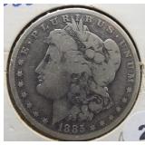 1885-O Morgan Silver Dollar.