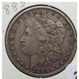 1885 Morgan Silver Dollar.