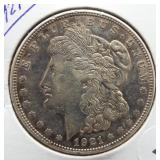 1921-D Morgan Silver Dollar.
