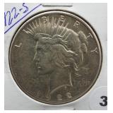1922-S Peace Silver Dollar.