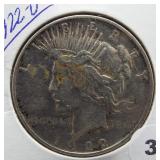 1922-D Peace Silver Dollar.