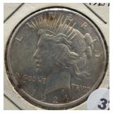 1924 Peace Silver Dollar.