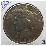 1925 Peace Silver Dollar.