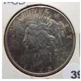 1925-S Peace Silver Dollar.