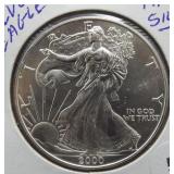 2000 One Ounce Silver Eagle.
