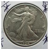 1934-D Walking Liberty Silver Half Dollar.