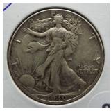 1940 Walking Liberty Silver Half Dollar.