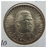 1946-D Booker T Washington Silver Half Dollar.