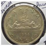 1966 Canadian Silver Dollar.