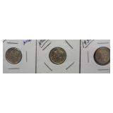(3) Nice Mercury Silver Dimes. 1923, 1930, 1935