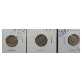 (3) Mercury Silver Dimes. Dates: 1918-S, (2)