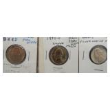 (3) 1944-D Jefferson 40% Silver War Time Nickels