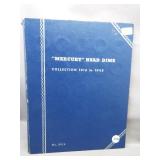 Almost Complete Mercury Silver Dime Album from