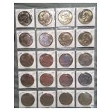 (20) 1974-D UNC Ike Dollars.