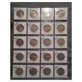 (20) 1948-D Franklin Silver Half Dollars.