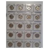 (20) 1964-D Washington Silver Quarters.