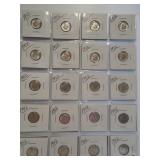 (20) 1952 Roosevelt Silver Dimes.