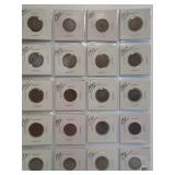 (20) Liberty V-Nickels. Dates: 1899, 1900, 1901,
