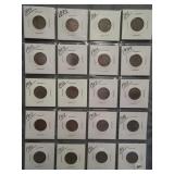 (20) Liberty V-Nickels. Dates: (2) 1899, (2)