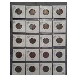 (20) Liberty V-Nickels. Dates: 1899, 1902, 1903,
