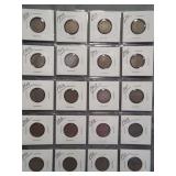 (20) Liberty V-Nickels. Dates: (2) 1899, 1900,