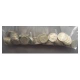 (100) Worn/No Dates Buffalo Nickels.