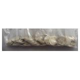 (100) Worn/No Dates Buffalo Nickels.