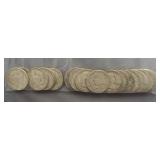 (20) Assorted Dates from 1951 to 1963. 90% Silver