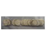 (20) Assorted Dates from 1951 to 1963. 90% Silver