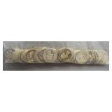 (50) Assorted Dates from 1934 to 1959. 90% Silver