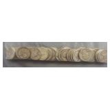 (50) Assorted Dates from 1934 to 1962. 90% Silver