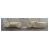 (50) Assorted Dates from 1934 to 1940. 90% Silver