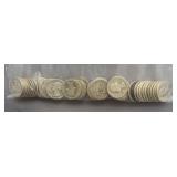 (50) Assorted Dates from 1934 to 1942. 90% Silver