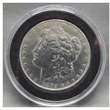 1879-S Morgan silver dollar.