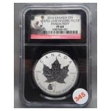 2016 Canadian Maple Leaf dollar reverse proof