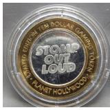 $10 Las Vegas Planet Hollywood .999 fine silver