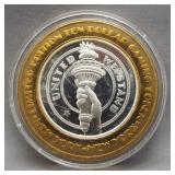 $10 Las Vegas New York New York .999 fine silver