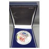 1999 Colorized Silver Eagle with box and COA.