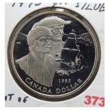 1995 Canadian silver dollar. 92.5% silver