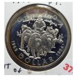 1994 Canadian silver dollar. 92.5% silver