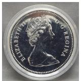 1976 Canadian silver dollar.