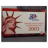 2003 US Mint silver proof set.