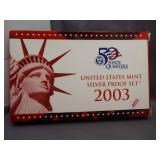 2003 US Mint silver proof set.