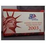 2003 US Mint silver proof set.
