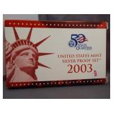 2003 US Mint silver proof set.