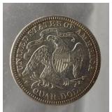 1891 Seated quarter.