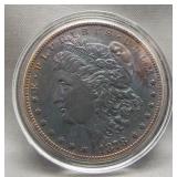 1878-S Morgan Silver Dollar. Nice toning.