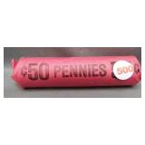 Roll of Wheat pennies.