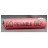 Roll of Wheat pennies.