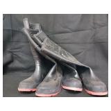 (2) Pairs of Steel Toe Boots Valley Size 9